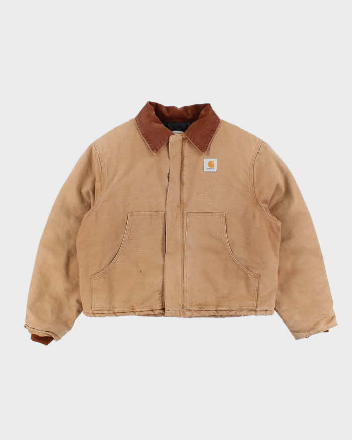 Vintage 2000's Carhartt Faded Brown Quilted Workwear Jacket - XL