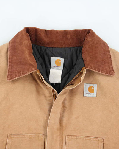 Vintage 2000's Carhartt Faded Brown Quilted Workwear Jacket - XL