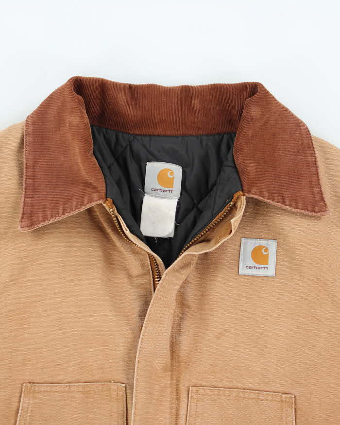 Vintage 2000's Carhartt Faded Brown Quilted Workwear Jacket - XL