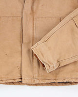 Vintage 2000's Carhartt Faded Brown Quilted Workwear Jacket - XL