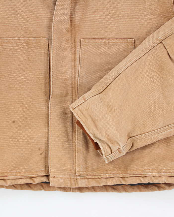 Vintage 2000's Carhartt Faded Brown Quilted Workwear Jacket - XL