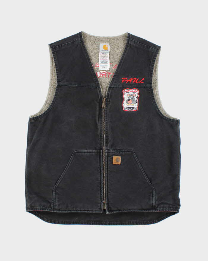 Vintage 2000's Carhartt Quilted Workwear Embroidered Gilet  - XL