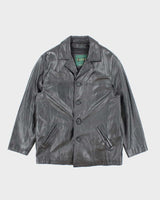 Vintage Danier Heavyweight Leather Button Up Jacket - S