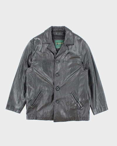 Vintage Danier Heavyweight Leather Button Up Jacket - S