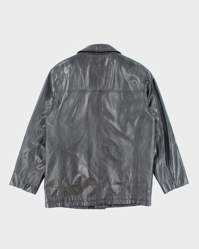 Vintage Danier Heavyweight Leather Button Up Jacket - S