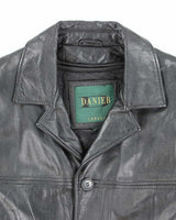 Vintage Danier Heavyweight Leather Button Up Jacket - S