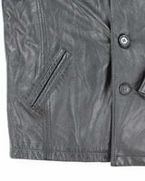 Vintage Danier Heavyweight Leather Button Up Jacket - S