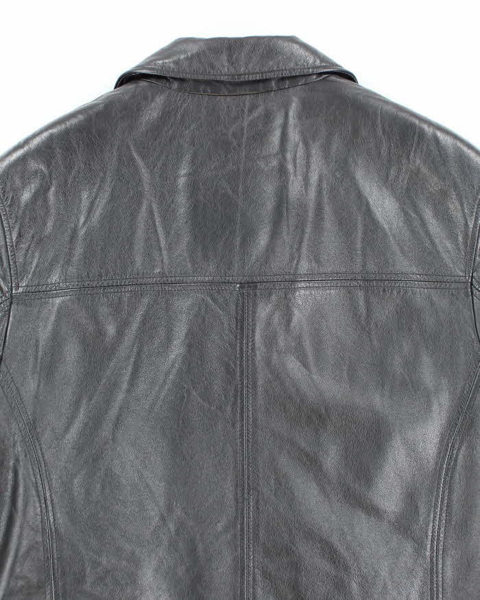 Vintage Danier Heavyweight Leather Button Up Jacket - S