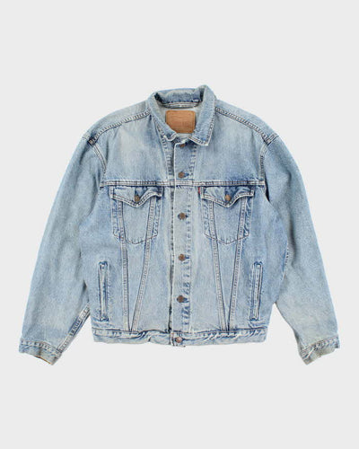 Vintage 90's Levi's Medium Wash Faded Denim Jacket - L
