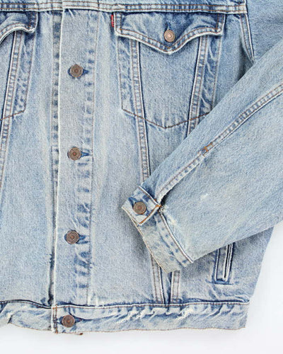 Vintage 90's Levi's Medium Wash Faded Denim Jacket - L