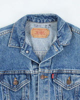 Vintage 90's Levi's Medium Wash Faded Denim Jacket - S