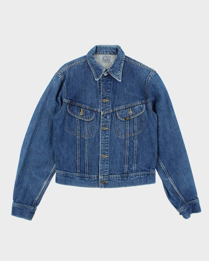 Vintage 90's Lee Dark Wash Faded Denim Jacket - S
