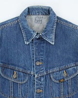 Vintage 90's Lee Dark Wash Faded Denim Jacket - S
