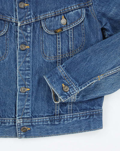 Vintage 90's Lee Dark Wash Faded Denim Jacket - S