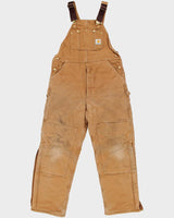 Vintage 90's Carhartt Heavyweight Lined Workwear Dungarees - W40 L30