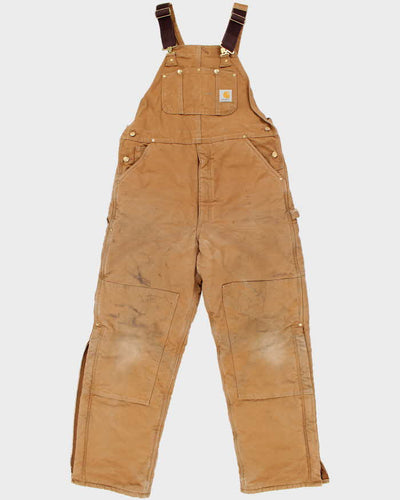 Vintage 90's Carhartt Heavyweight Lined Workwear Dungarees - W40 L30