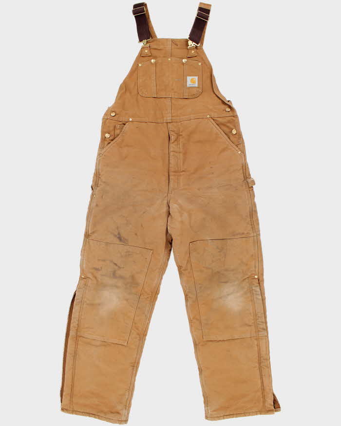 Vintage 90's Carhartt Heavyweight Lined Workwear Dungarees - W40 L30