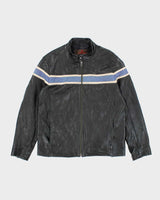 Vintage 90's Danier Heavyweight Leather Biker Jacket - XL