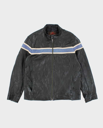 Vintage 90's Danier Heavyweight Leather Biker Jacket - XL