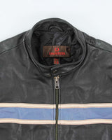 Vintage 90's Danier Heavyweight Leather Biker Jacket - XL