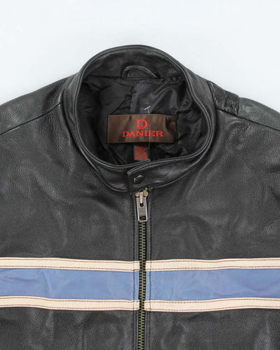 Vintage 90's Danier Heavyweight Leather Biker Jacket - XL