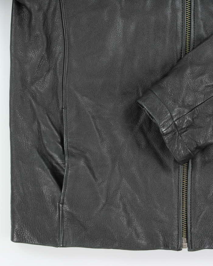Vintage 90's Danier Heavyweight Leather Biker Jacket - XL