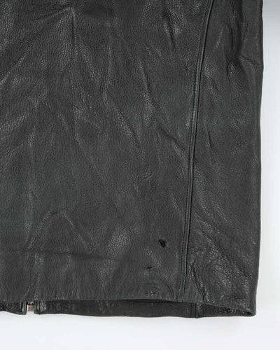 Vintage 90's Danier Heavyweight Leather Biker Jacket - XL