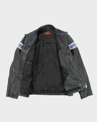 Vintage 90's Danier Heavyweight Leather Biker Jacket - XL