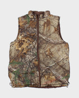Vintage 2000's Real Tree Reversible Camouflage Puffer Gilet - XL