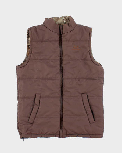 Vintage 2000's Real Tree Reversible Camouflage Puffer Gilet - XL