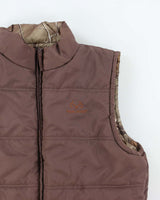 Vintage 2000's Real Tree Reversible Camouflage Puffer Gilet - XL