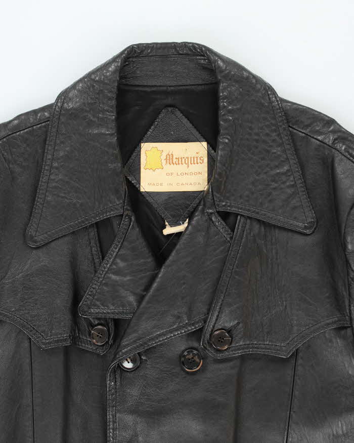 Vintage Marquis Black Leather Jacket - L