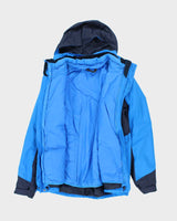 The North Face Hooded Blue Lined Jacket - M