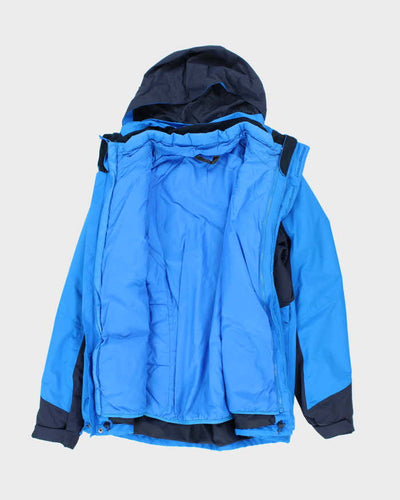 The North Face Hooded Blue Lined Jacket - M