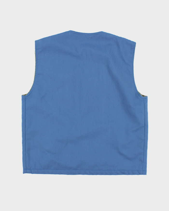 Vintage Ruck Dam Blue Lined Gillet - L