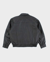 Vintage Canada Sportswear Black Leather Jacket - L