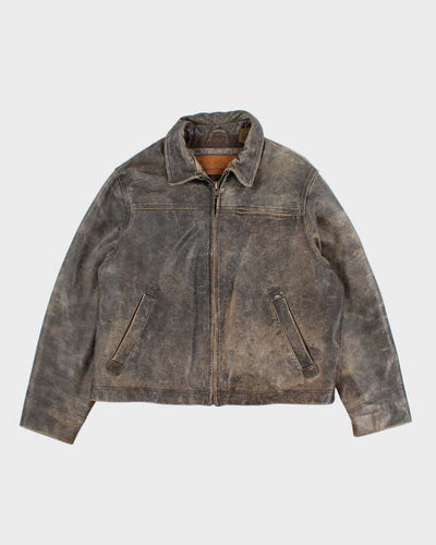 Vintage Timberland Leather Jacket - L