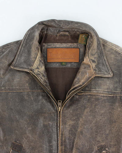 Vintage Timberland Leather Jacket - L