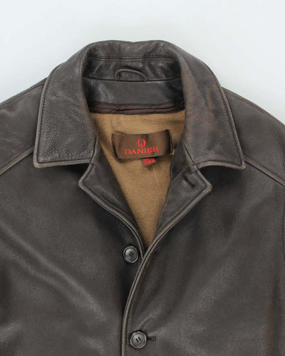 Vintage 90's Danier Heavyweight Lined Button Up Jacket - M