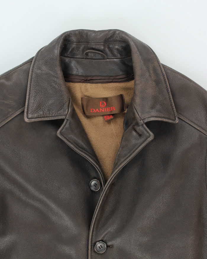 Vintage 90's Danier Heavyweight Lined Button Up Jacket - M