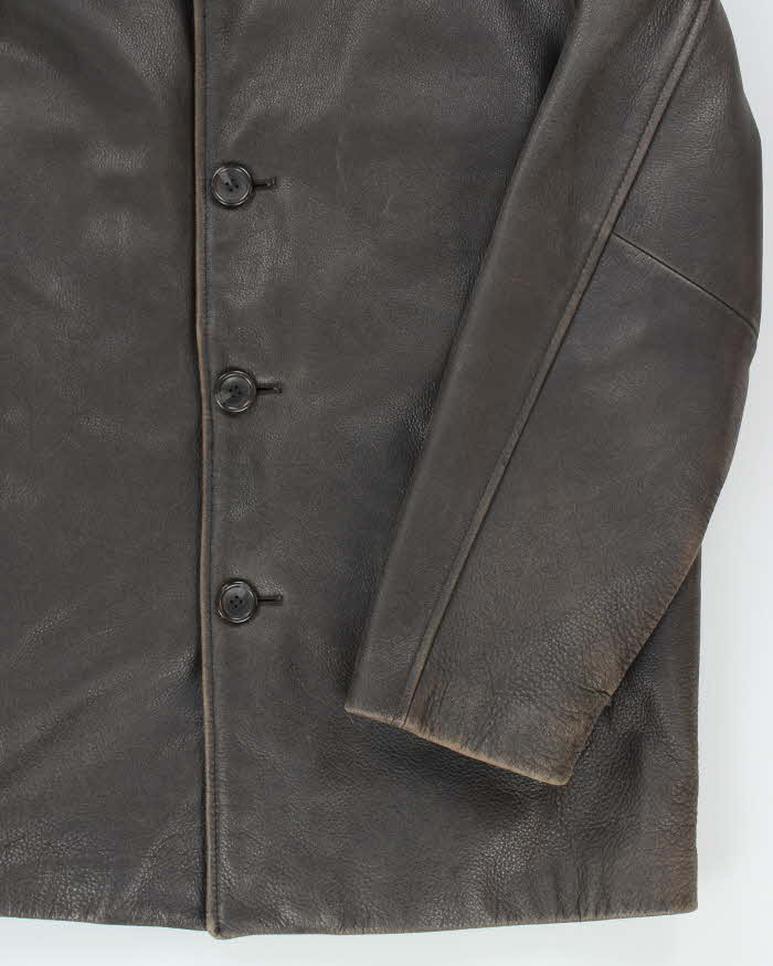 Vintage 90's Danier Heavyweight Lined Button Up Jacket - M
