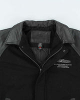 Seycove Seahawks Heavyweight Leather Varsity Jacket - M