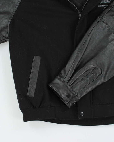 Seycove Seahawks Heavyweight Leather Varsity Jacket - M