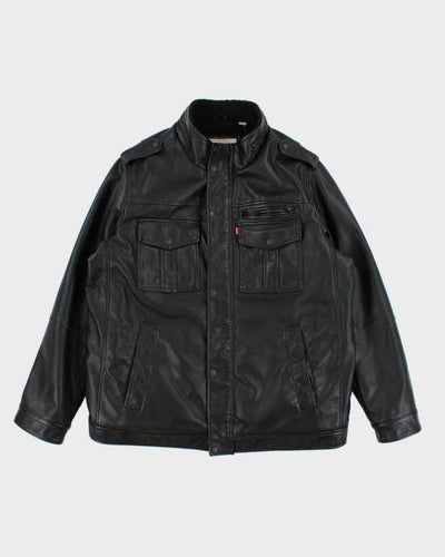 Vintage Levi's Heavyweight Fleece Lined Leather Jacket - XL