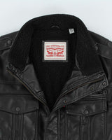 Vintage Levi's Heavyweight Fleece Lined Leather Jacket - XL