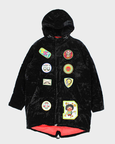 Vintage 2000's Devil Nut Heavyweight Patched Hooded Parka Jacket - XL