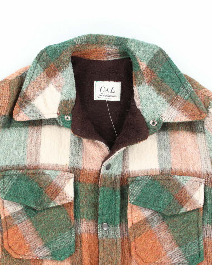 Vintage 80's C&L Sportswear Heavyweight Button Up Shacket - L