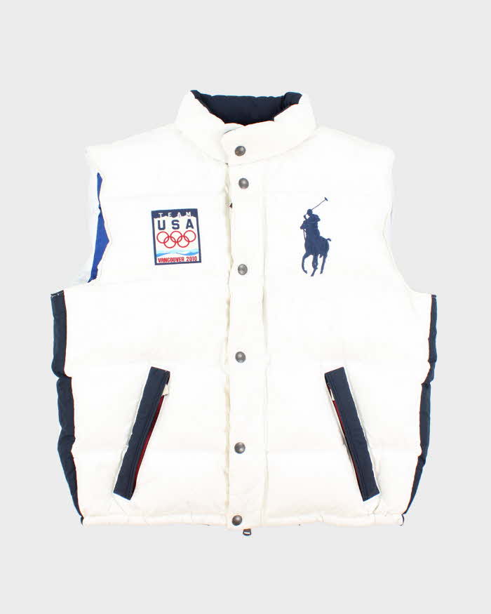 Vintage Ralph Lauren Team USA Olympics Puffer Gilet - L