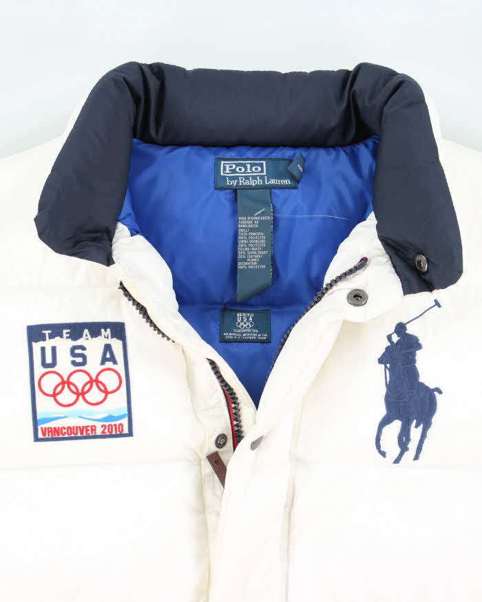 Vintage Ralph Lauren Team USA Olympics Puffer Gilet - L