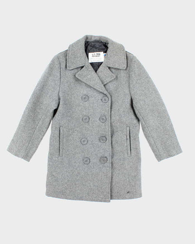 Vintage Schott Grey Pea Jacket - S